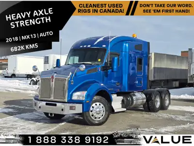 2018 Kenworth T880 Sleeper * Kms : 681,183 * Engine Make :Paccar * Engine Model : MX13 * Engine HP :...
