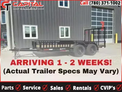 Perfect Utility Trailer for: ATVs; Riding Lawn Mowers; Small Tractors; Equipment Alberta Made 4' Ram...