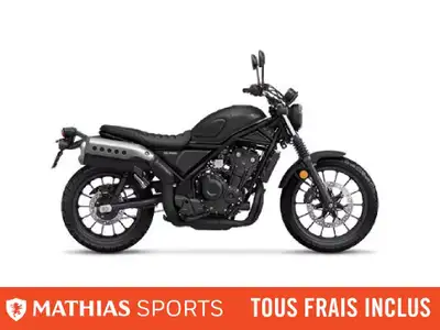 Concessionnaire des véhicules neufs et d'occasion. Sportive HONDA SCL500 ABS 2025 Dans les années 19...