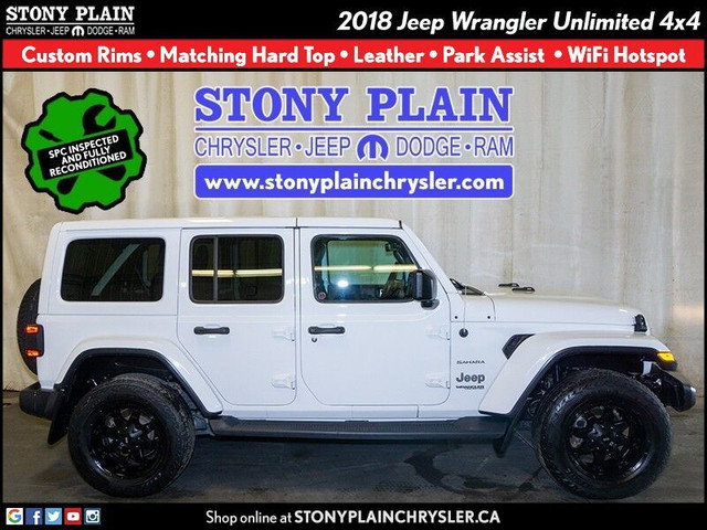  2018 Jeep Wrangler Sahara - Leather, Park Assist, WiFi, V6 in Cars & Trucks in St. Albert - Image 3