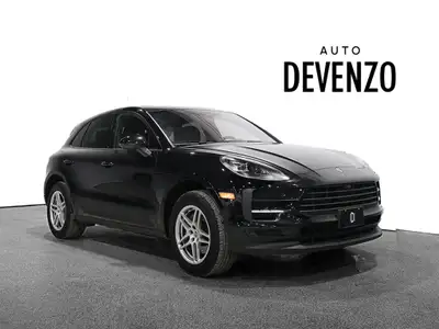 2021 Porsche Macan AWD, Black on Garnet Red/Black Leather, Premium Package, Panoramic Sunroof, Surro...