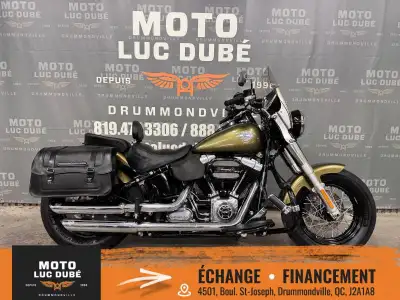 Harley-Davidson FLS Softail Slim 2016 37 613 KM MOTO CANADIENNE ALARME PARE-BRISE HAUT-PARLEURS PROT...