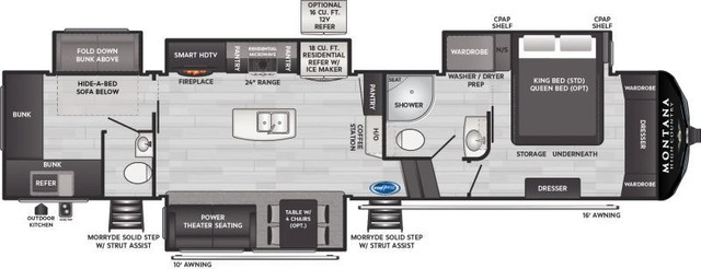 2024 KEYSTONE MONTANA HIGH COUNTRY 389BH in Travel Trailers & Campers in Hamilton - Image 2