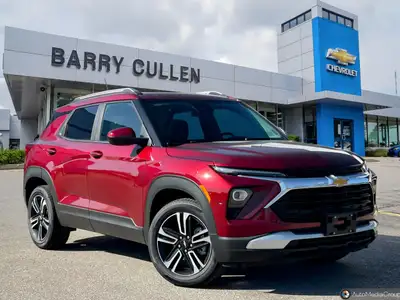 The new Chevrolet TrailBlazer LT in a striking color stands out with its automatic all-wheel drive,...