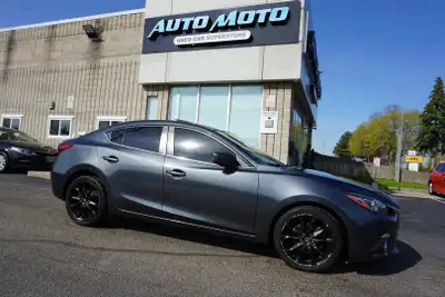 ACCIDENT FREE CERTIFIED Clean Mazda 3 2.5L 4Cyl with 6 Speed Manual Transmission. Black on Black Lea...