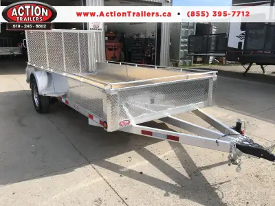 ACTION SERIES 6 X 14 ALL ALUMINUM UTILITY TRAILER FLEXIBLE FINANCE OPTIONS AVAILABLE OAC *** THE BES...