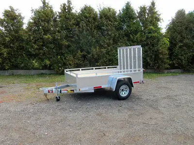 Miska 5'x8' Silver Bullet Utility Trailer Made in Canada 5'x8' Aluminum Utility Trailers - Ready to...