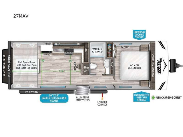 2024 Grand Design Momentum MAV 27MAV in Travel Trailers & Campers in Hamilton - Image 2