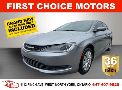 2015 CHRYSLER 200 LX ~AUTOMATIC, FULLY CERTIFIED WITH WARRANTY!!