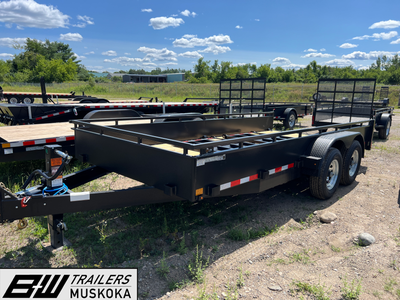 Canada Trailers Utility Trailer 7' by 16' with 7,200lb payload and full width ramp. GVWR: 9,900 lbs...