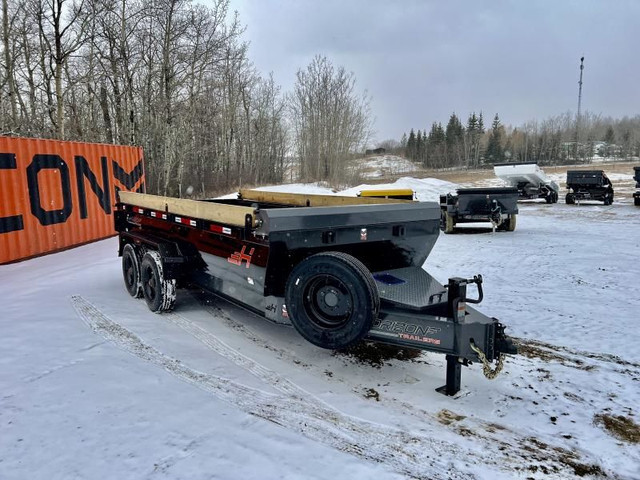 2024 Horizon Trailers 81''X16' DUMP BOX W/ 2' HIGH SIDES 21000 G in Cargo & Utility Trailers in Strathcona County - Image 2