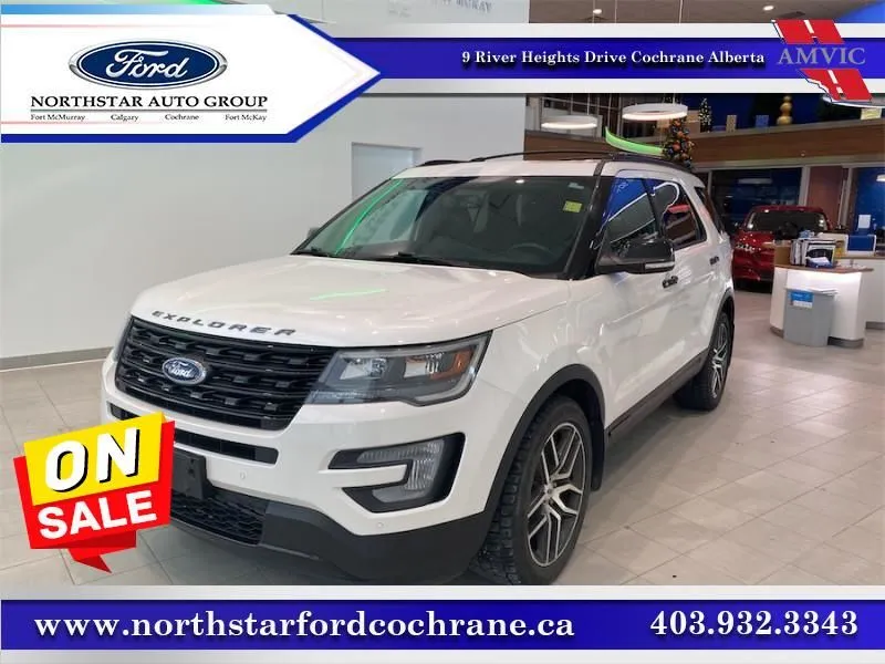 2017 Ford Explorer Sport - Navigation - $253 B/W- HEATED LEATHER