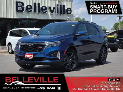 Recent Arrival! Odometer is 9062 kilometers below market average! Blue 2023 Chevrolet Equinox RS RS...