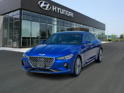The 2021 Genesis G70 2.0T Elite, available as a Certified Pre-Owned (CPO) vehicle at Ajax Hyundai, o...