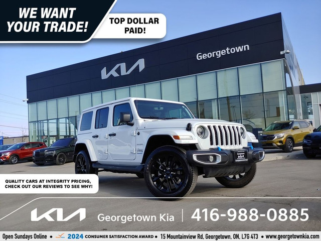  2023 Jeep Wrangler 4xe Sahara 2.0L 4WD | NAV | 13K KM | HTD SEA in Cars & Trucks in Oakville / Halton Region