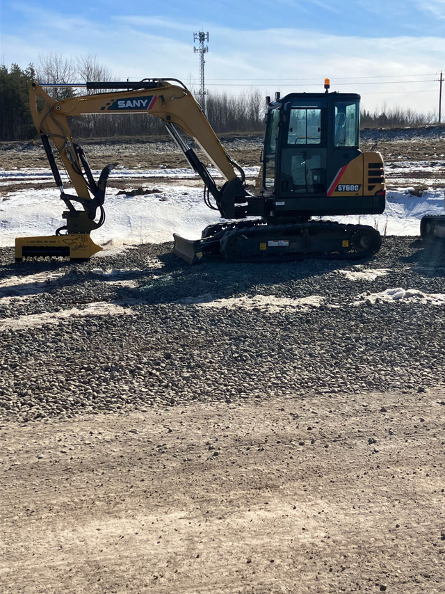 2023 SANY SY60CR WITH MULCHING UNIT in Heavy Equipment in Moncton