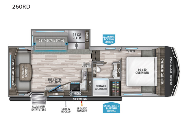 2022 Grand Design Reflection 150 Series 260RD in Travel Trailers & Campers in Kingston