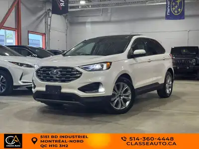 2019 Ford Edge Titanium/AWD/AC/GPS/CAMERA/BT/TOIT PANO/CUIR/CRUISE/APPLE CARPLAY/MAGS/AUCUN ACCIDENT...
