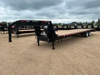 NEW 2025 SWS 8.5 x 36' Gooseneck Trailer Tandem Dual 2 x 10,000 lb Axles w/ Electric Brakes on Both...