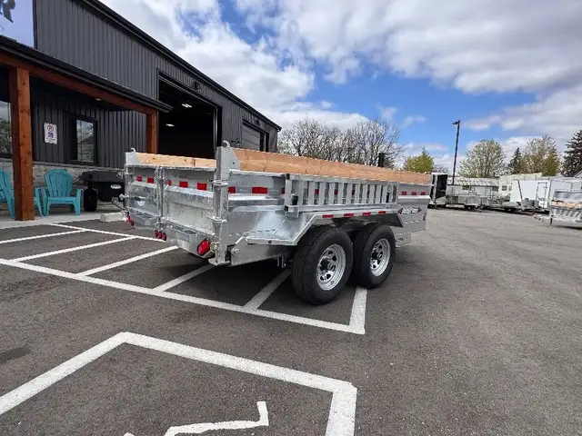 Galvanized 6x12 5TON Dump Trailer With Ramps in Cargo & Utility Trailers in Brantford - Image 7