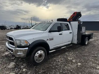 2015 Dodge 5500 Crew Cab SLT 4x4 Picker / Boom Truck + 6.7L Diesel Engine + 4x4 W/ Automatic Transmi...
