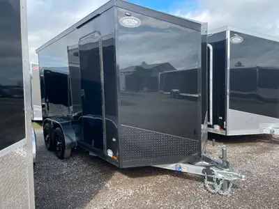 LEGACY SERIES ALL ALUMINUM FRAME 7' X 14' TANDEM AXLE CARGO W/ RAMP DOOR AND POLYCORE PANEL UPGRADE!...