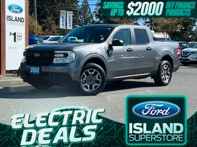 This 2022 Ford Maverick XL has an Carbonized Grey Exterior and Black Onyx Med Interior with seating...