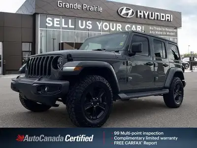 Conquer any terrain with this 2020 Jeep Wrangler Unlimited Sahara Altitude, boasting a powerful 3.6L...