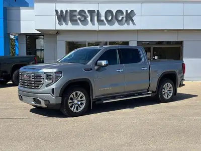 Refined power and premium design combine in this stunning silver 2023 Sierra 1500 Denali. Expertly c...