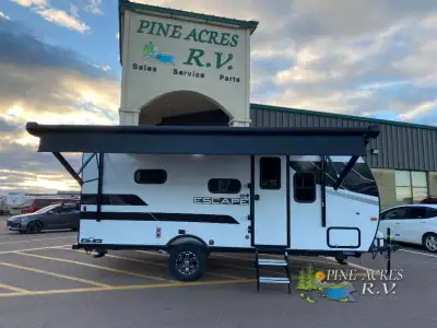 KZ Escape travel trailer E181MK highlights: Queen Bed 4,260 Lbs Dinette Slide Rear Corner Bath Outsi...