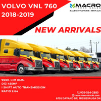 2018-2019 Volvo VNL760, Clean Units IN/OUT!! 