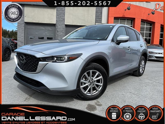 Mazda CX-5 GS AWD 2.5 L CUIR/TISSUS, BLINDSPOT, MAGS 17P 2022 in Cars & Trucks in St-Georges-de-Beauce