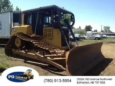 2008 Caterpillar D6T LGP Crawler Tractor 'A" dozer with twin tilts AC cab Canopy Sweeps & guarding D...