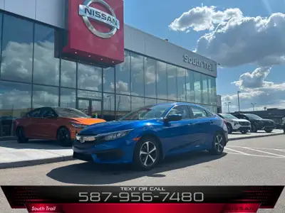 2018 HONDA CIVIC LX | MANUAL TRANSMISSION | ONE OWNER | REMOTE START FEATURES INCLUDE: - Straight dr...