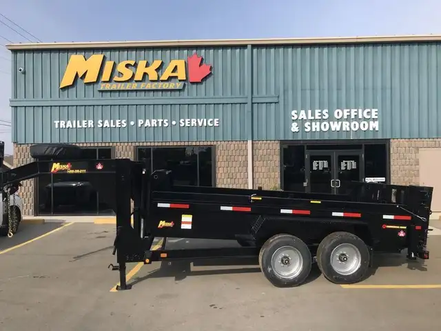 Miska Ultra Low Pro 16K Gooseneck Dump Trailer in Cargo & Utility Trailers in Kitchener / Waterloo - Image 4