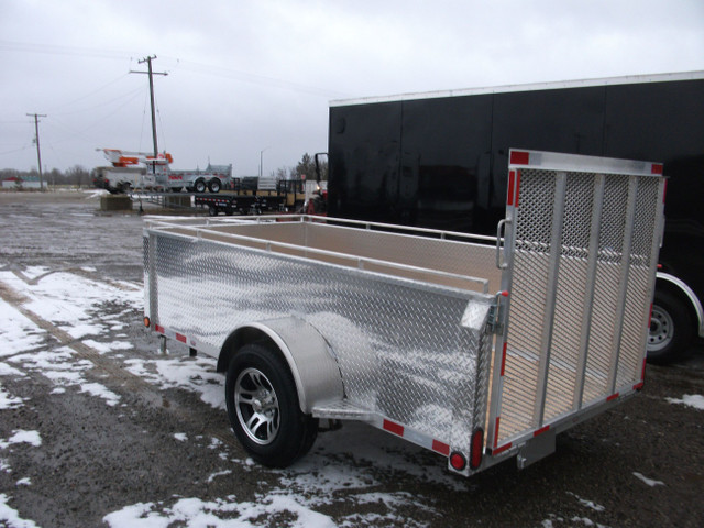 ALUMINUM 5x10 LANDSCAPE TRAILER WITH HIGH SIDE UPGRADE in Cargo & Utility Trailers in London - Image 4