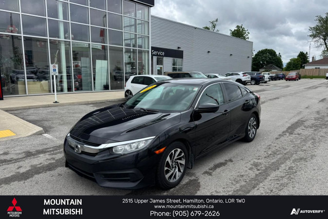 2016 Honda Civic Sedan EX - Sunroof - Bluetooth - $120.67 /Wk in Cars & Trucks in Hamilton