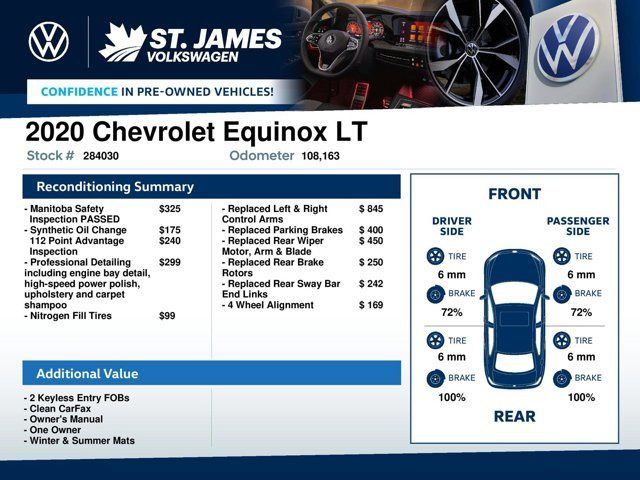 2020 Chevrolet Equinox LT | CLEAN CARFAX | ONE OWNER in Cars & Trucks in Winnipeg - Image 3