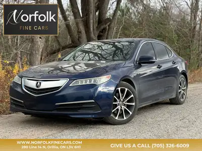 2015 Acura TLX 199,392 km 2.4L, 4 Cylinder, Automatic Transmission Heated black leather seats. Heate...