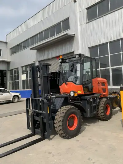 Brand new CAEL All Terrain forklift 3 Ton and 4 Ton Kohler diesel engine with side shift heat and fa...