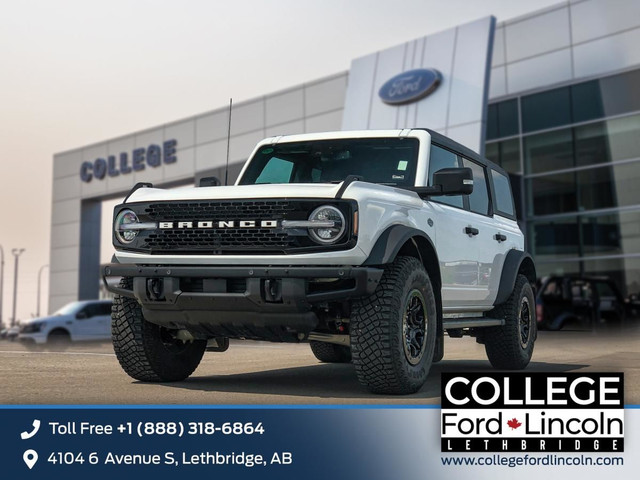 2024 Ford Bronco WILDTRAK | 2.7L ECOBOOST V6 | 4X4 | LUX PACKAGE in Cars & Trucks in Lethbridge