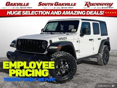 4X4, CLOTH LOW-BACK BUCKET SEATS, BLACK FREEDOM 3-PIECE HARDTOP, PARKVIEW REAR BACKUP CAMERA, SATELL...
