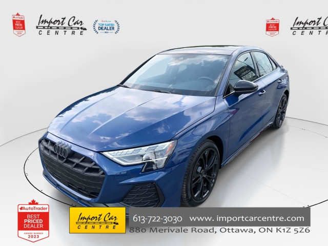 2025 Audi A3 40 Progressiv LIKE NEW!! ONLY 5,655KMS, S-LINE... in Cars & Trucks in Ottawa