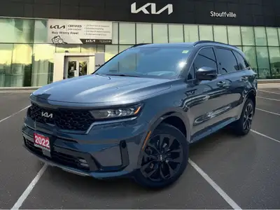 2022 Kia Sorento SX AWD | 6-PASSENGER | CAPTAINS CHAIRS | TURBO | PANORAMIC SUNROOF | HEATED & VENTI...
