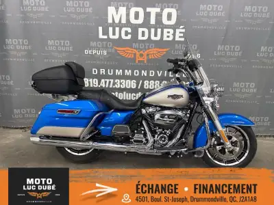 Harley-Davidson FLHR Road King 2018 SEULEMENT 7 148 KM MOTO CANADIENNE ALARME MOTEUR 107 M8 PARE-BRI...