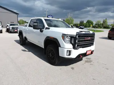 A well optioned and 1-owner 2022 Sierra 2500 AT4 that is powered by a 6.6L V8 gas engine and 4-wheel...