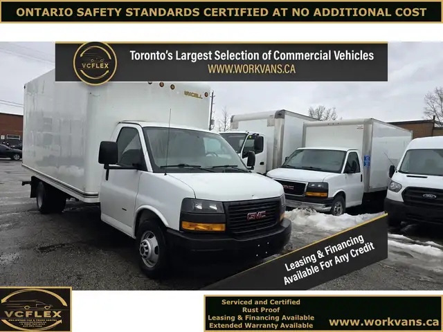 2019 GMC Savana 3500 G3500 - 16Ft Box V8 Gas - Clean Carfax - Ce in Cars & Trucks in City of Toronto - Image 2