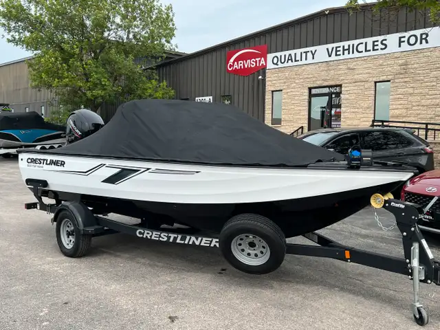2022 Crestliner 1850 Fish Hawk 150HP MERC/TRAILER INC - 43 HRS in Powerboats & Motorboats in Winnipeg - Image 4