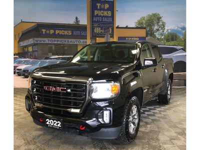  2022 GMC Canyon AT4, Crew Cab, 4x4, V6, Accident Free & Certifi