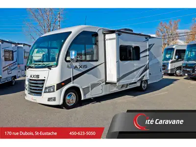 2024 Thor Motor Coach Axis RUV modèle 25.7. Extérieur : London fog + Armoires : Coastline Grey Optio...